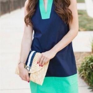 Sail to Sable Navy and Mint Dress. Never worn!!